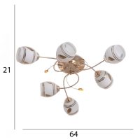 Люстра "Аннета" 6х40Вт Е27 Золото МОДЕЛЬ: 2800087 Люстра "Аннета" 6х40Вт Е27 Золото МОДЕЛЬ: 2800087