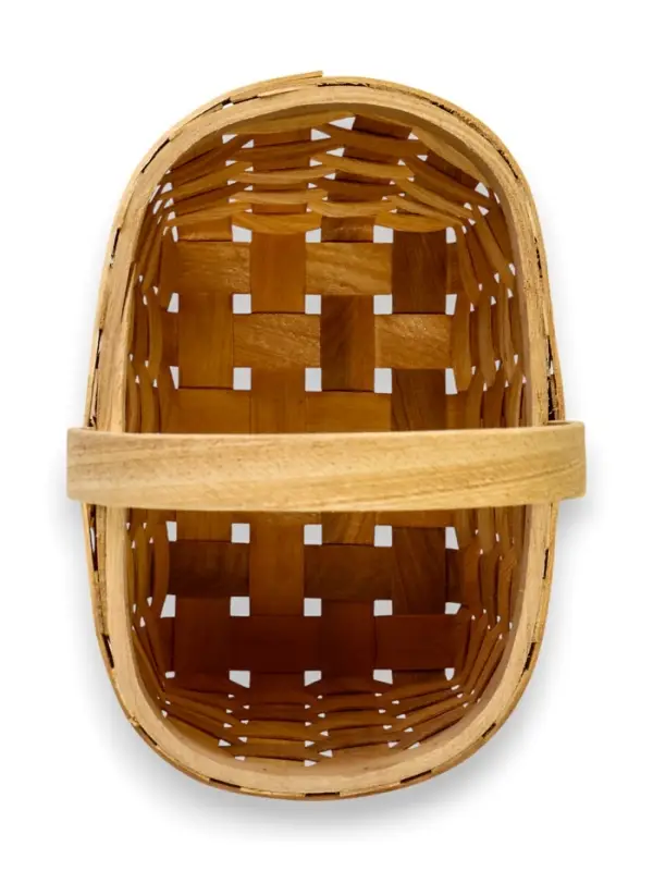 Корзина плетеная 22 х 15,5 х 12 см ручка h=13 см секвойя