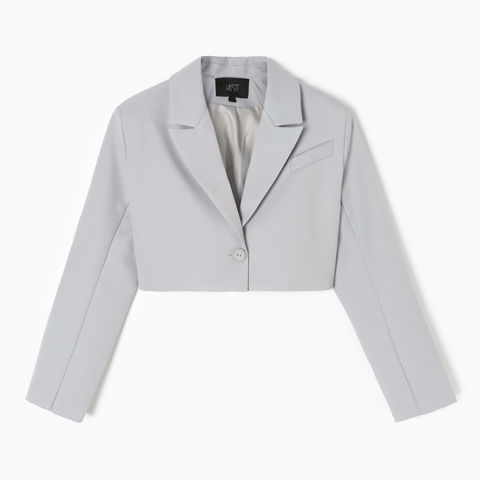 Пиджак укороченный MIST Base, р. 48, серый