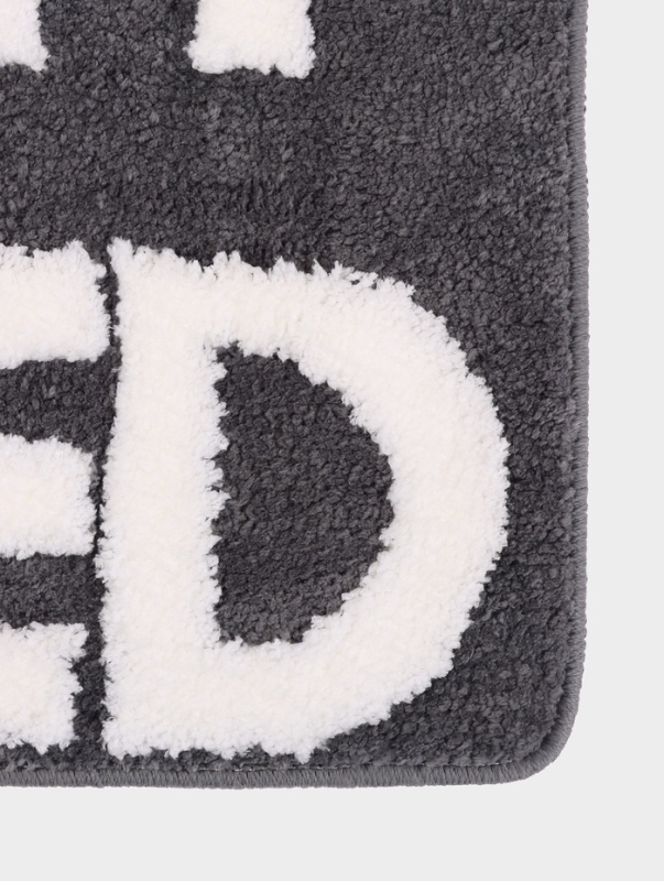 Коврик Доляна Get Naked, 50&times;80 см, микрофибра, темно-серый