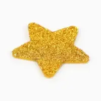 Звезды золото на клеевой основе 3 см (набор 12 шт.)
