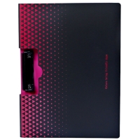 Папка с прижимом формат А4 пластик1400мкр,Черная с металлизированой отделкой МИКС Папка с прижимом формат А4 пластик1400мкр,Черная с металлизированой отделкой МИКС