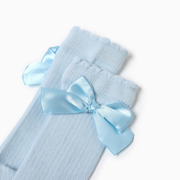 Гольфы Крошка Я &laquo;Бантик&raquo; 10-12 см, голубой
