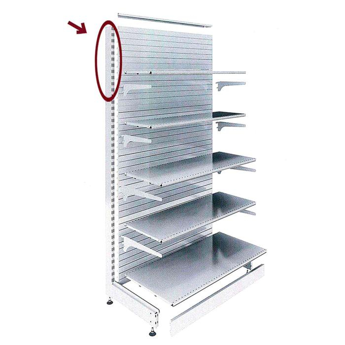 Штатив для стеллажа, двусторонний, 230 см, цвет белый Штатив для стеллажа, двусторонний, 230 см, цвет белый