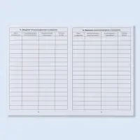 Сертификат о профилактических прививках А6, классика, 24 страницы