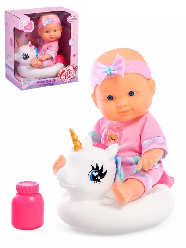 Пупс &laquo;Купание с единорогом&raquo;, с аксессуарами, МИКС