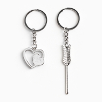 Брелок для ключей парный, &laquo;Ты моя булочка&raquo;, металл, 9 х 14 см