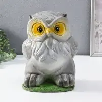 Копилка "Сова" 25 см, серый