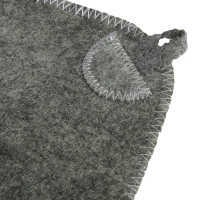 Коврик для бани и сауны, серый с золотой вышивкой "ДОБРОПАРОВЪ" Коврик для бани и сауны, серый с золотой вышивкой "ДОБРОПАРОВЪ"