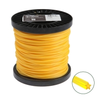 Леска для триммера ТУНДРА, сечение звезда, d=3 мм, 150 м, нейлон Леска для триммера ТУНДРА, сечение звезда, d=3 мм, 150 м, нейлон