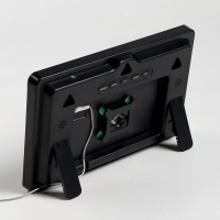 Часы настенные электронные, будильник, календарь, термометр, гигрометр, 15.8 х 3 х 24.8 см   1074710