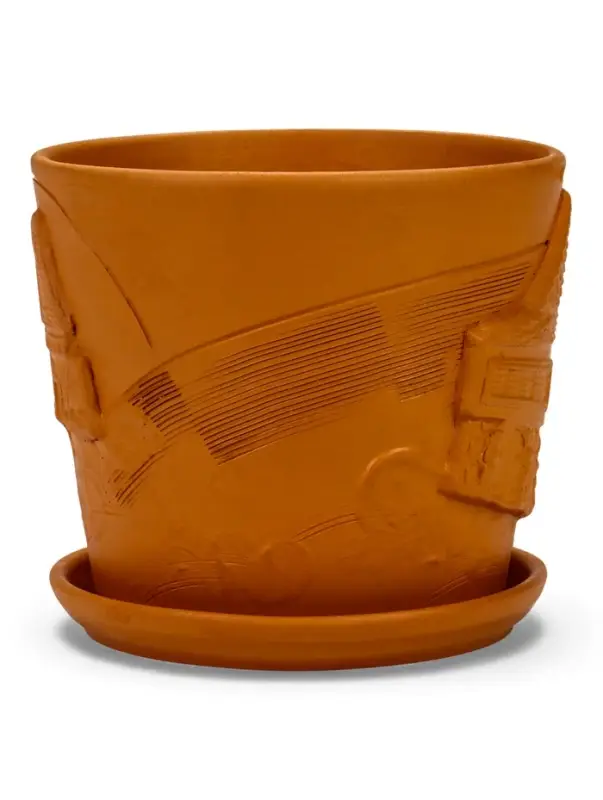 Горшок цветочный с поддоном 2,6 л, d18/h16 см терр-т керамика, "Голландия" (М)