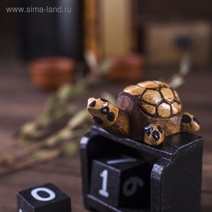 Настольный календарь "Черепашка" 6,5х7х9 см