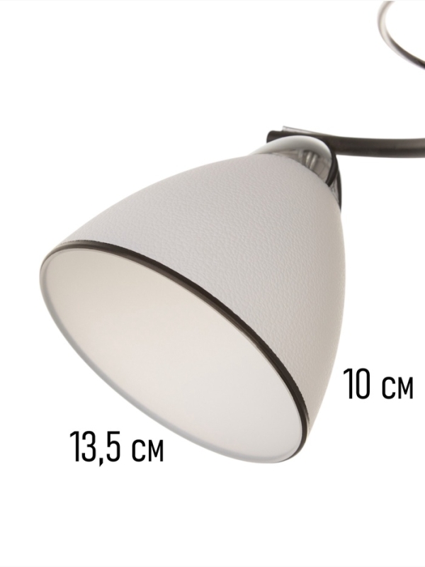 Люстра "Ирида" 2хЕ27 40Вт черно-хромовый 42х19х24 см