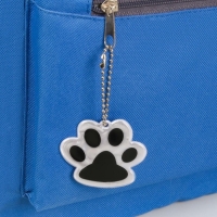 Светоотражающий элемент &laquo;Лапка&raquo;, двусторонний, 5,5 &times; 4,8 см, цвет белый