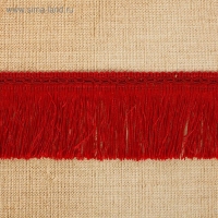 Тесьма &laquo;Бахрома&raquo;, 7 см, 12 &plusmn; 1 м, широкая, цвет бордовый