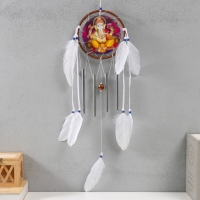 Ловец снов с музыкой ветра "Ганеша" 4 трубки 70х15,7х2 см Ловец снов с музыкой ветра "Ганеша" 4 трубки 70х15,7х2 см