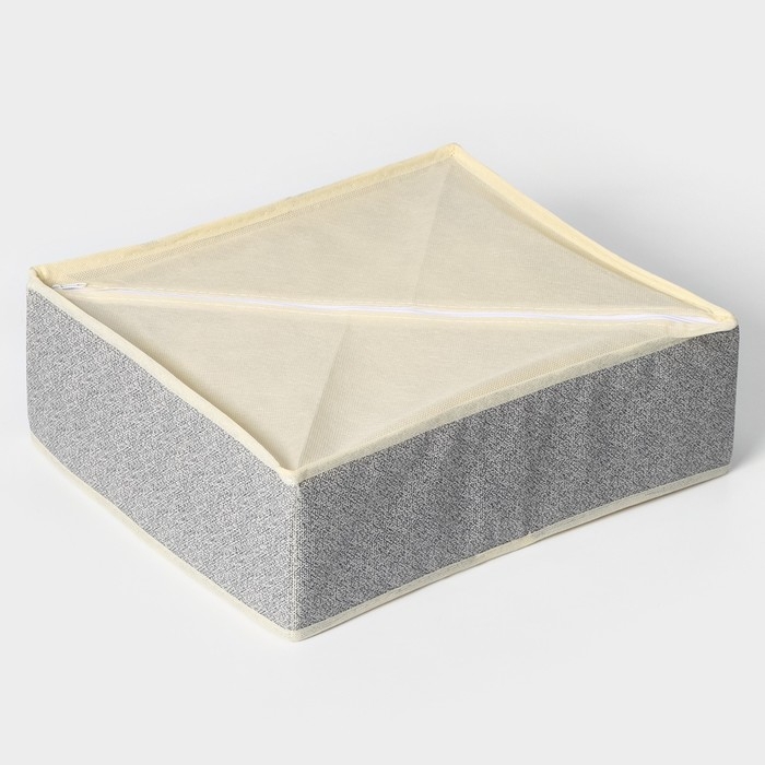 Органайзер для хранения белья Доляна &laquo;Европа&raquo;, 18 ячеек, 35&times;30&times;12 см, цвет бежевый