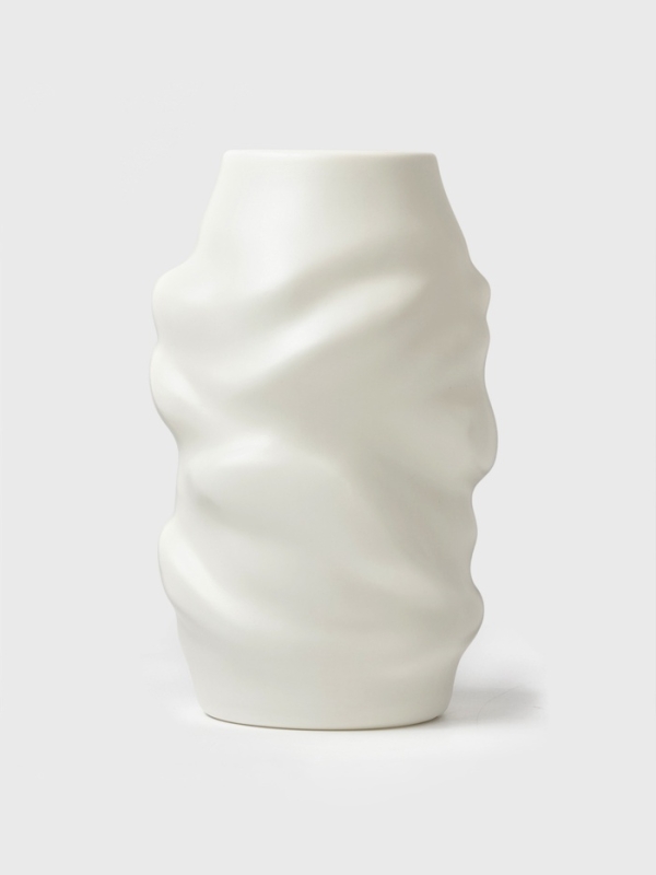 Ваза для цветов 9х6х20 см, цвет белый Ваза для цветов 9х6х20 см, цвет белый