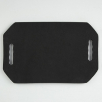 Зеркало с ручками, зеркальная поверхность 19 &times; 27 см, цвет чёрный