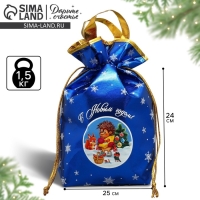 Пакет-мешок из нетканного материала &laquo;Сладкого Нового года&raquo;, 25 х 32 см, Новый год