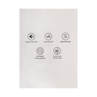 Портативный вентилятор "Астронавт" MF040, 500 мАч, 3 режима, вход Type-С, провод, белый