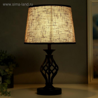 Лампа настольная 16229/1BK Е27 40Вт черный 25х25х42 см Лампа настольная 16229/1BK Е27 40Вт черный 25х25х42 см