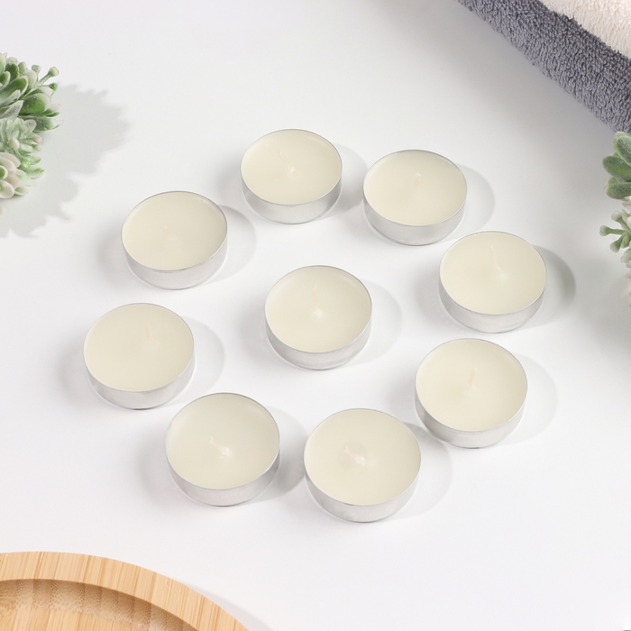 Набор чайных свечей ароматизированных Набор чайных свечей ароматизированных "Ваниль", 10гр, 9штук