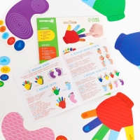 Развивающий игровой набор &laquo;Ладошки и ножки&raquo; 16 карточек+Задания, Крошка Я