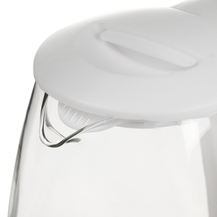 Чайник электрический Чайник электрический "Добрыня" DO-1252W, стекло, 1.8 л, 1800 Вт, белый