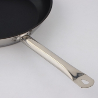 Сковорода &laquo;Общепит&raquo;, d=34 см, толщина корпуса 0,6 мм, дно 3,5 мм, с теплораспределительным слоем, антипригарное покрытие, индукция