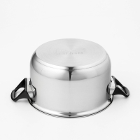 Кастрюля из нержавеющей стали Доляна &laquo;Чёрная ночь&raquo;, 3 л, с крышкой