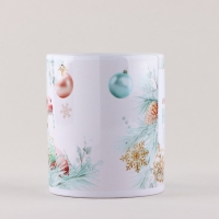 Кружка новогодняя керамическая &laquo;Снежного Новогода года&raquo;, 320 мл, цвет белый