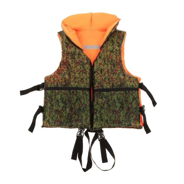 Жилет страховочный YUGANA, двухсторонний с подголовником, размер 56-62 Жилет страховочный YUGANA, двухсторонний с подголовником, размер 56-62