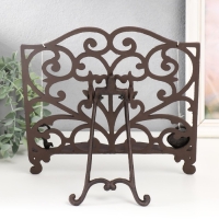 Фигура - подставка для книги, бумаг &laquo;Ажурная ковка&raquo;, 4.5&times;27&times;29.5 см