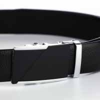 Ремень мужской, ширина 3,5 см, пряжка автомат, цвет чёрный Ремень мужской, ширина 3,5 см, пряжка автомат, цвет чёрный