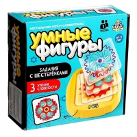 Настольная игра-головоломка &laquo;Умные фигуры. Задания с шестерёнками&raquo;, от 1 игрока, 5+