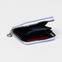 Кошелёк на молнии, отдел для карт, для монет, цвет голубой Кошелёк на молнии, отдел для карт, для монет, цвет голубой