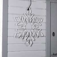 Неоновая фигура &laquo;Снежинка&raquo;, 70 см, 720 LED, 220 В, свечение белое