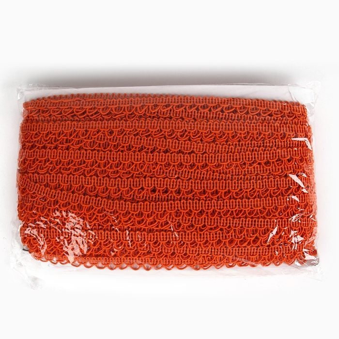 Тесьма &laquo;Фестоны&raquo; оранжевая, шириной 1,3 см, по 50 м