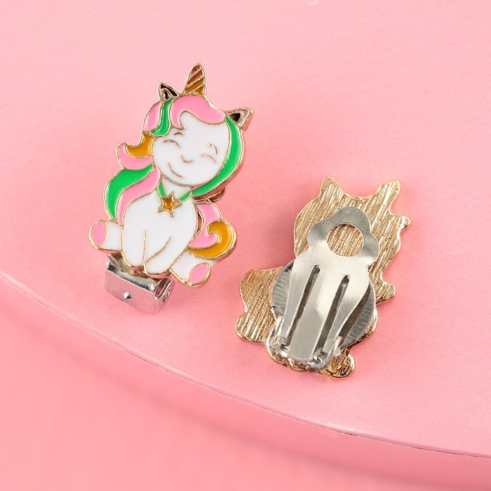 Серьги клипсы детские &laquo;Волшебная&raquo;