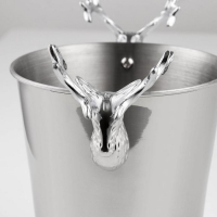 Ведро для льда из нержавеющей стали, 2 л, 25×16×20,5 см, цвет хромированный Ведро для льда из нержавеющей стали, 2 л, 25×16×20,5 см, цвет хромированный