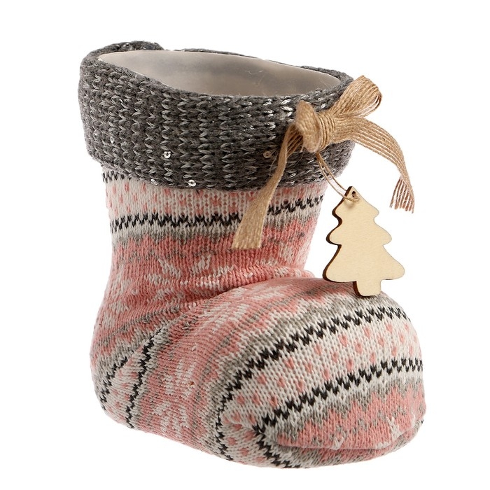 Конфетница &laquo;Сапожок&raquo;, с ёлкой