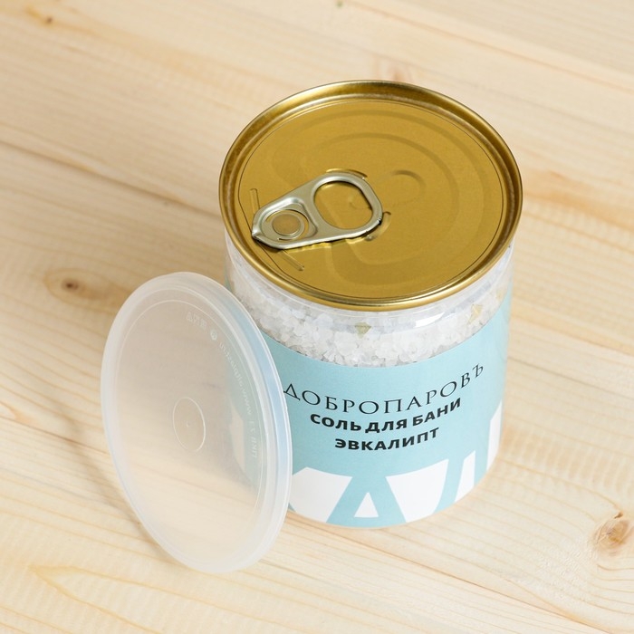 Соль для бани с травами Соль для бани с травами "Эвкалипт" в прозрачной в банке, 400 гр