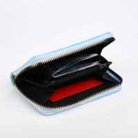 Кошелёк детский на молнии «Выбражулька», цвет голубой Кошелёк детский на молнии «Выбражулька», цвет голубой