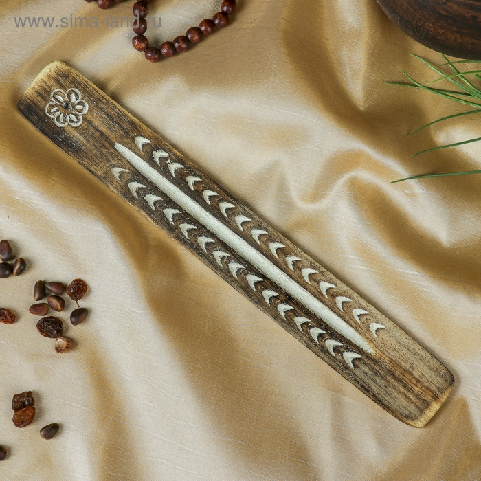 Подставка под благовония Подставка под благовония "Клевер" дерево 0,5х3,5х26 см