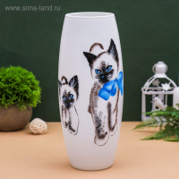 Ваза "Кошечки" d-7.5см 11х25см
