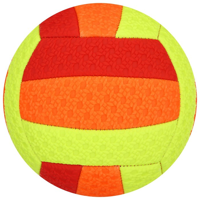 Волейбольный мяч, машинная сшивка, 18 панелей, р. 2, PVC, цвета МИКС