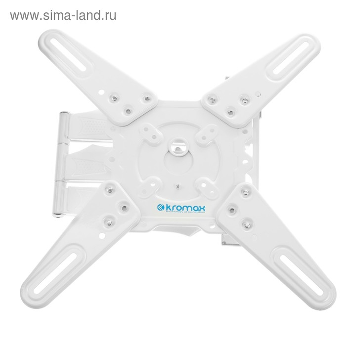 Кронштейн Kromax ATLANTIS-40, для ТВ, наклонно-поворотный, 22-65", 60-523 мм от стены, белый