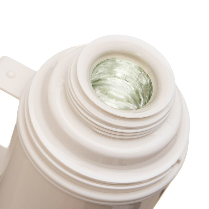 Термос 1 л, со стеклянной колбой, сохраняет тепло 12 ч, с кружкой,  коричневый